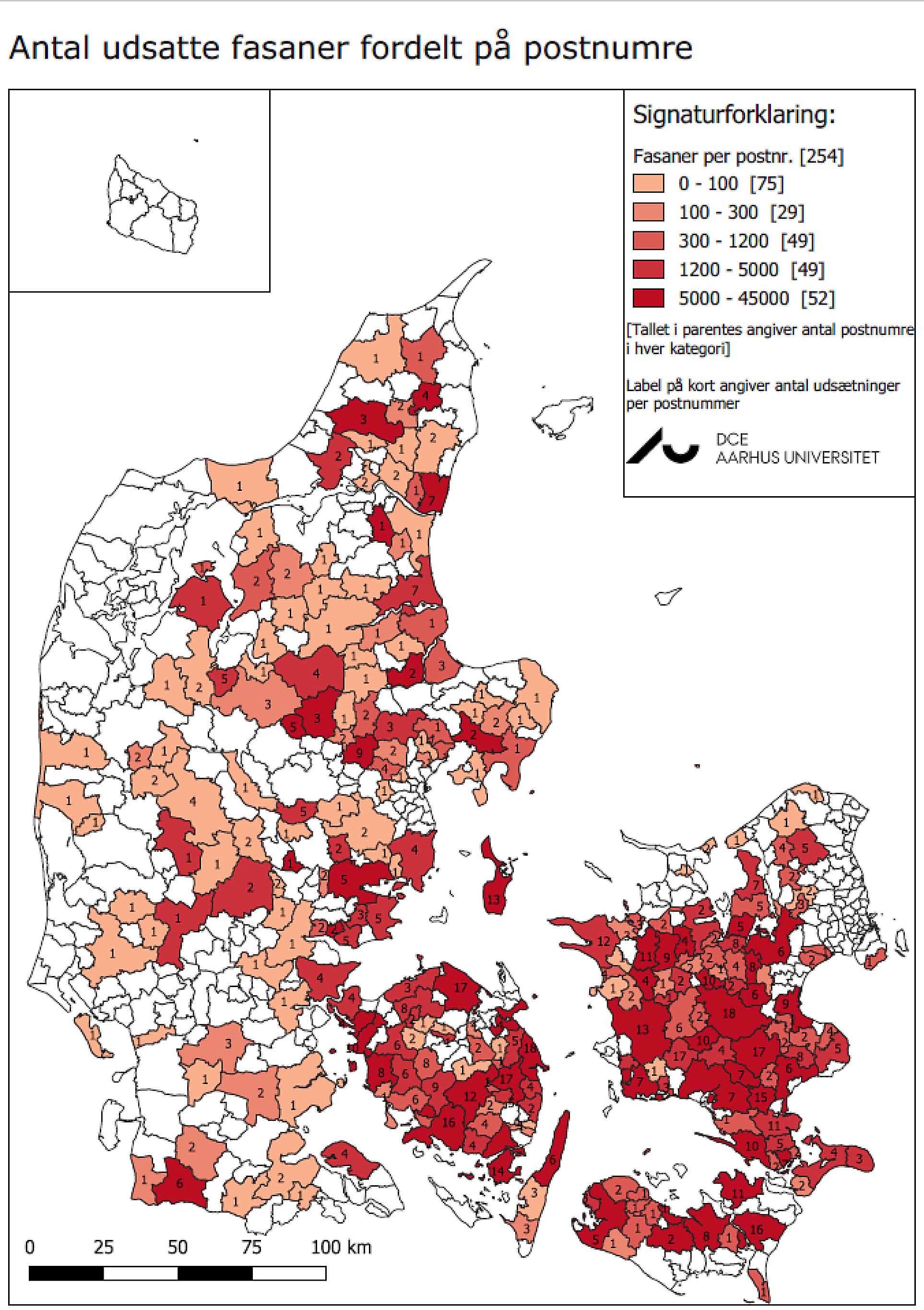 Udsaetningskort Fasaner